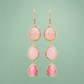 Shades Graduated Tri-Tone Dangling Crystal Lever Back Earrings ~ Five Colors to Choose