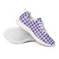 DASH Pixel Blue Pink Men’s Athletic Shoes Lightweight Breathable Design by IOBI Original Apparel