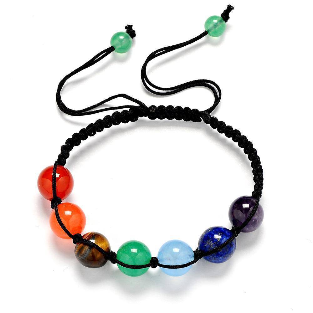 Seven Chakras Genuine Gemstone Bracelet