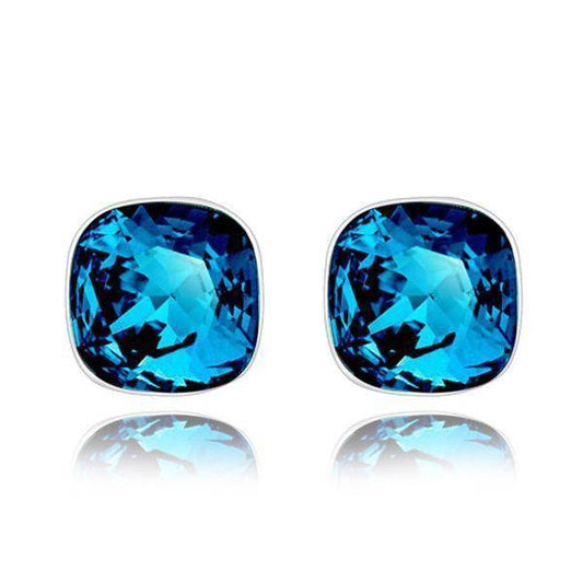 Pop of Color Austrian Crystal Stud Earrings