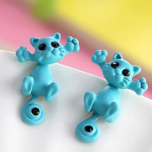 Cool Cat Two Piece Moving Earrings