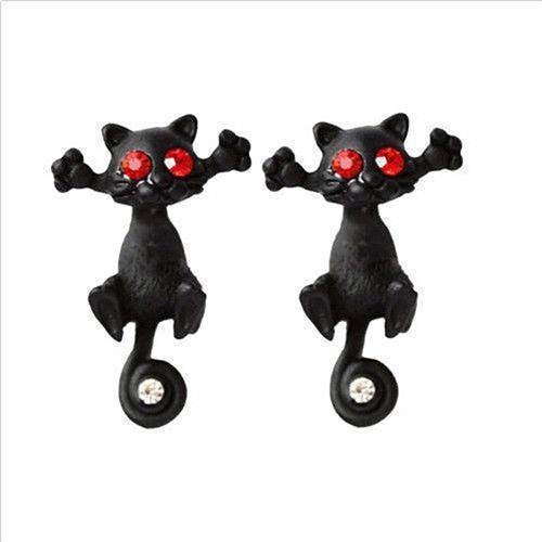 Cool Cat Two Piece Moving Earrings