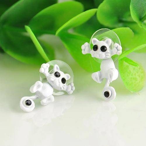 Cool Cat Two Piece Moving Earrings