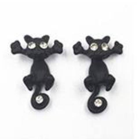 Cool Cat Two Piece Moving Earrings