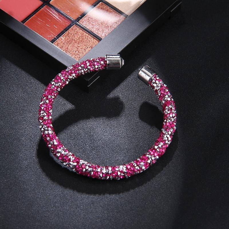 Crystal-ized Adjustable Bangle Bracelet