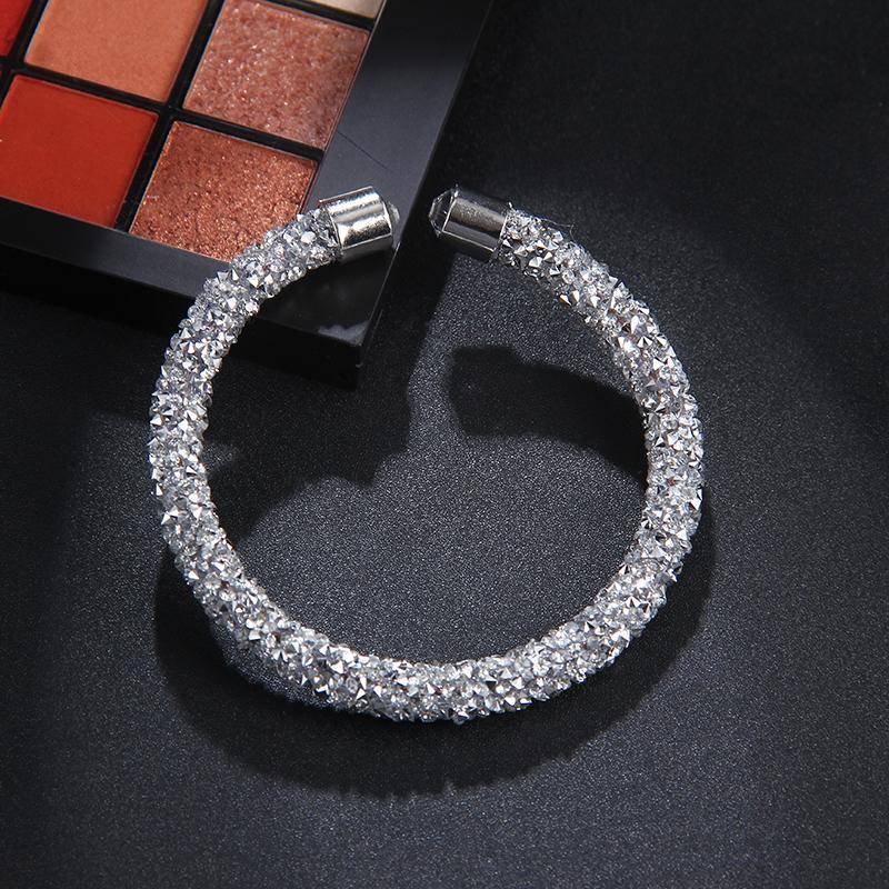 Crystal-ized Adjustable Bangle Bracelet