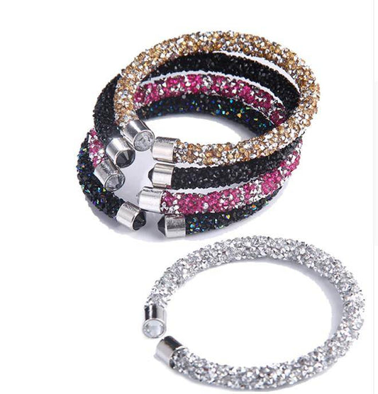 Crystal-ized Adjustable Bangle Bracelet