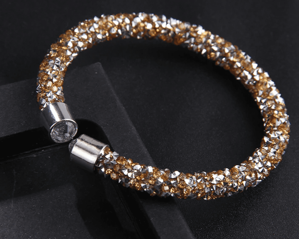 Crystal-ized Adjustable Bangle Bracelet