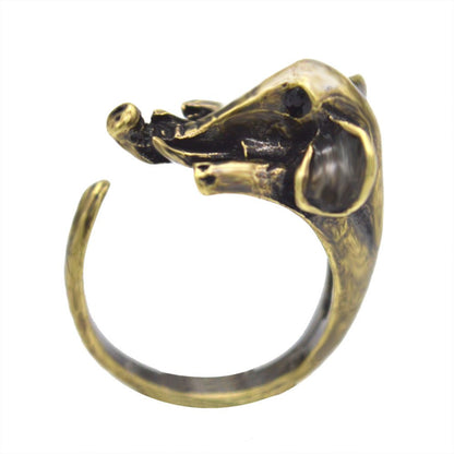 Safari Friends Elephant Adjustable Animal Wrap Ring