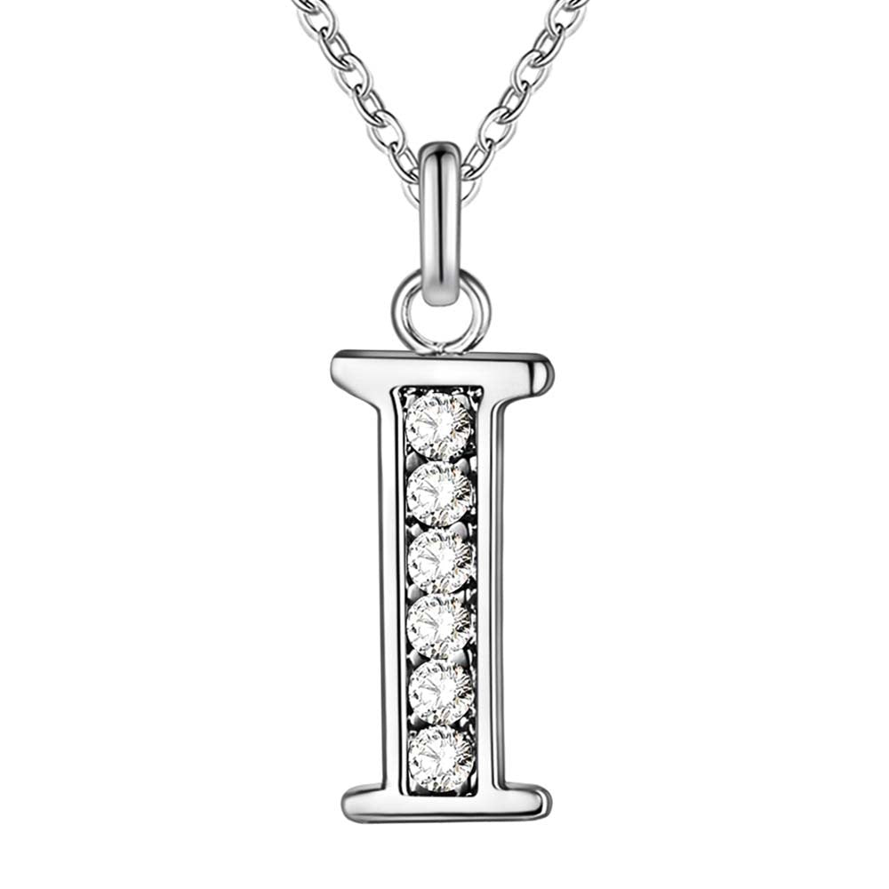 Little Letters CZ Accented Initials Necklace for Women