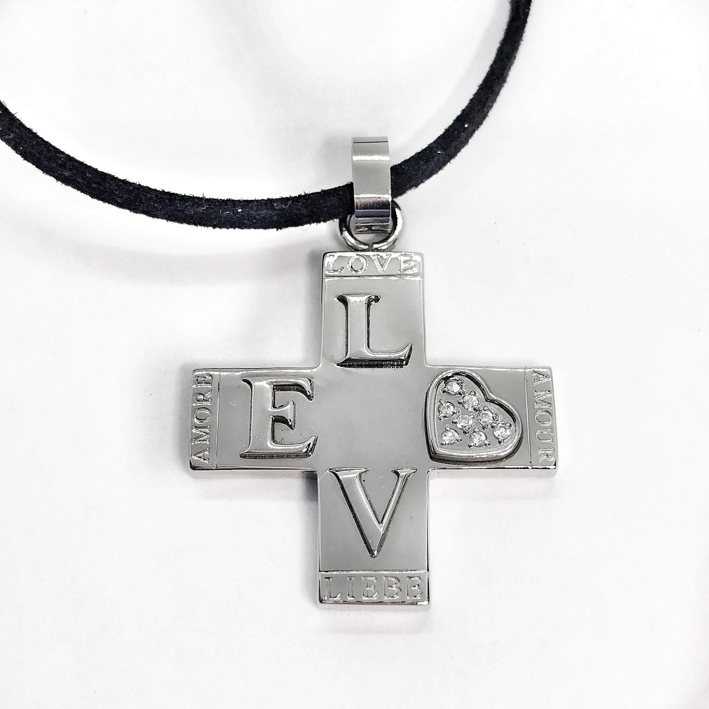 LOVE Stainless Steel Cross Necklace