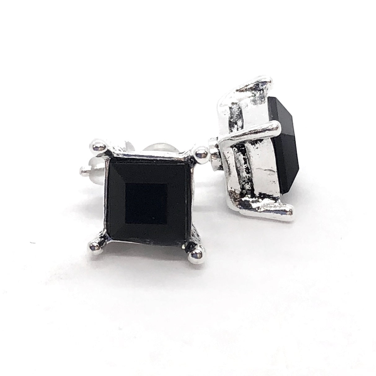 Bohemia Black Square Stud Earrings