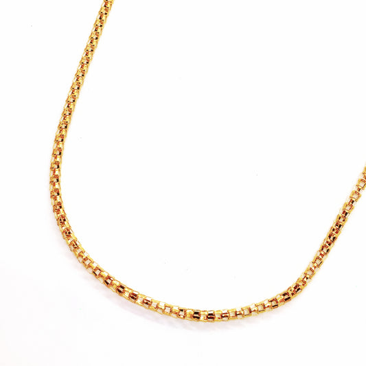 feshionn-iobi-20-inch-18k-gold-plated-hollow-stainless-steel-popcorn-link-chain