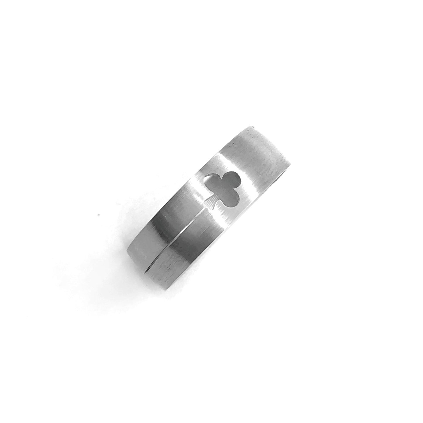 Card Symbol Cut Out Stainless Steel Ring