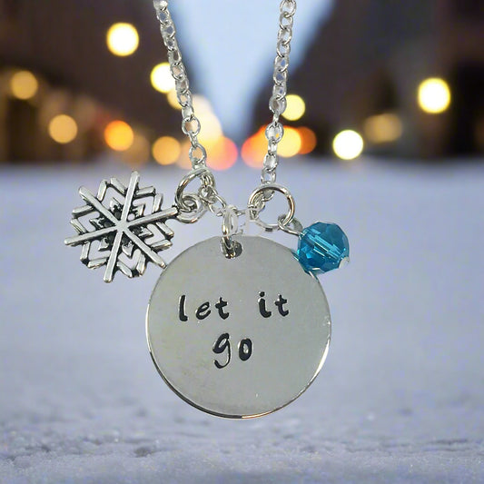 Let It Go - Stamped Princess Necklace for Women