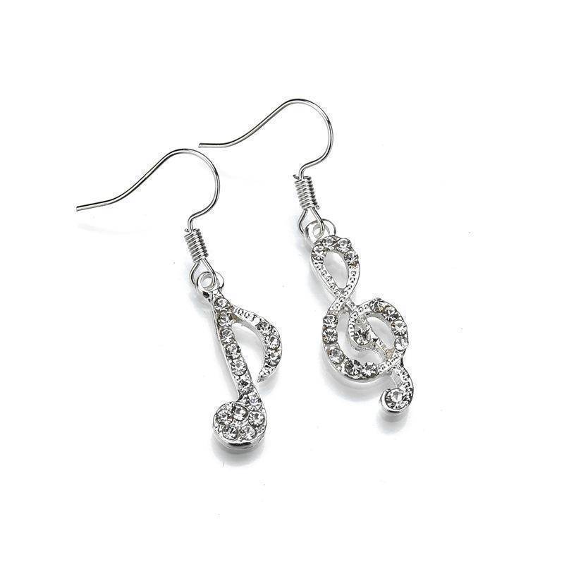 Music To My Ears Crystal Earrings