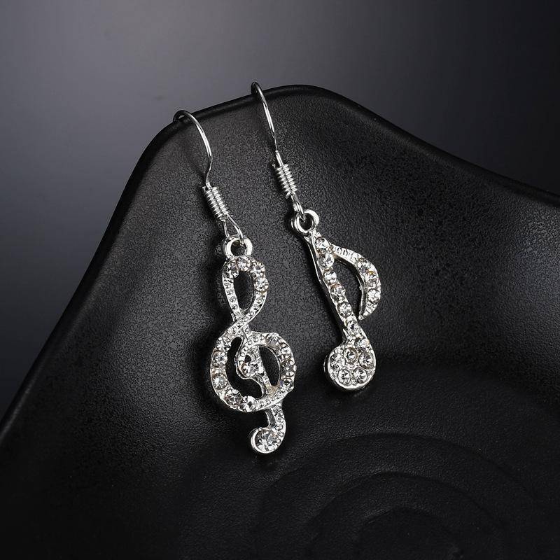 Music To My Ears Crystal Earrings