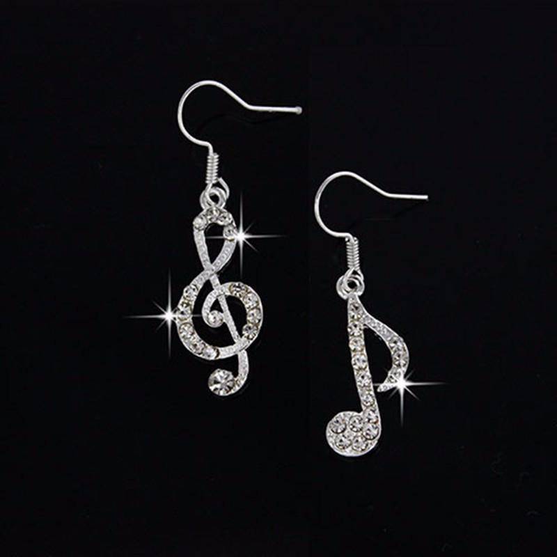 Music To My Ears Crystal Earrings