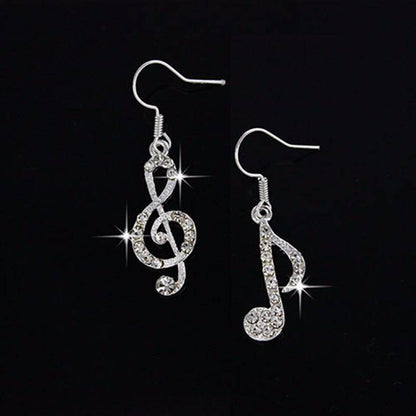 Music To My Ears Crystal Earrings