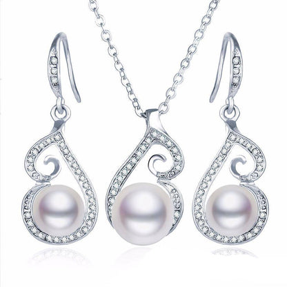 Pearls & Twirls Necklace and Earring Set