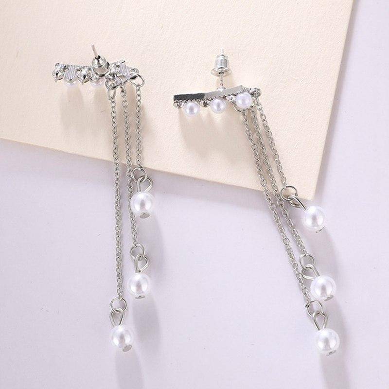 Three Wishes Pearl Tassel Earrings