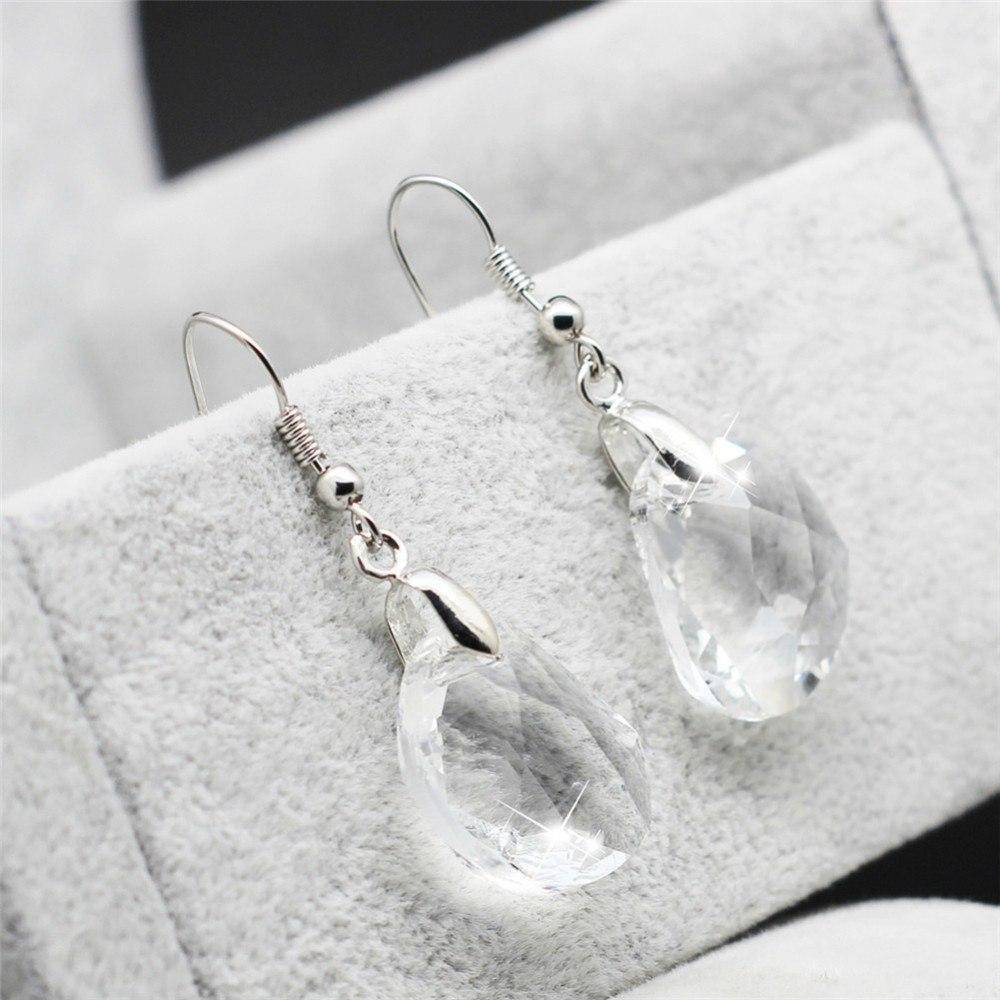 Princess Drop Austrian Crystal Earrings for Women