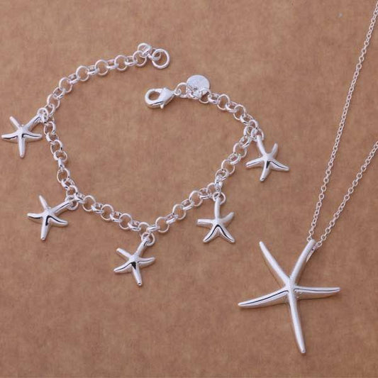 Starfish Silver Matching Set