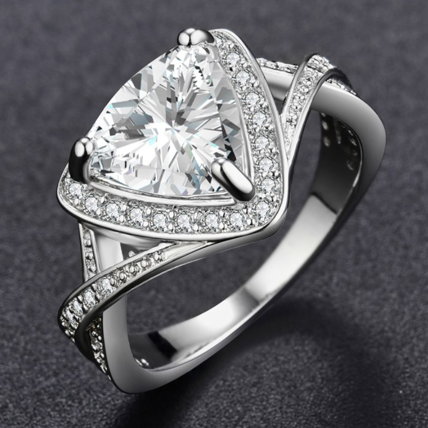 Eleganza 1.75CT Trillion Zirconia Ring