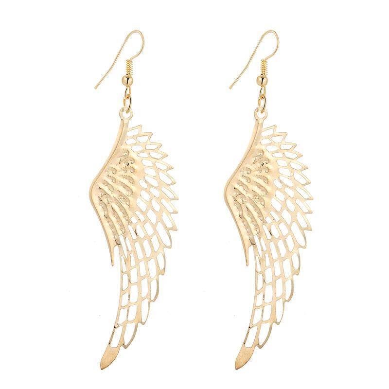 Dangling Wings Earrings in Gold or Silver