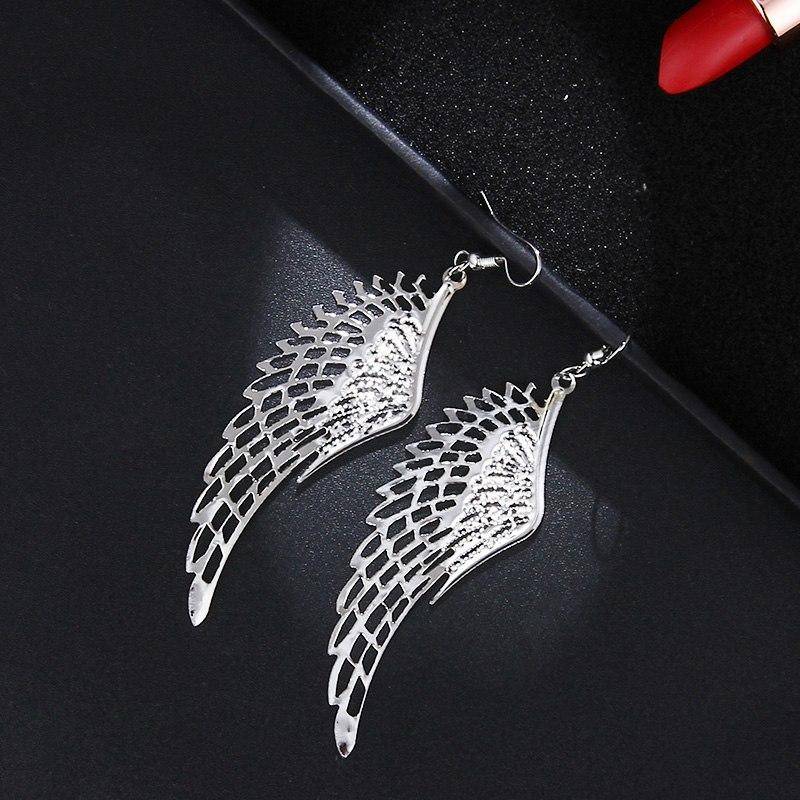 Dangling Wings Earrings in Gold or Silver