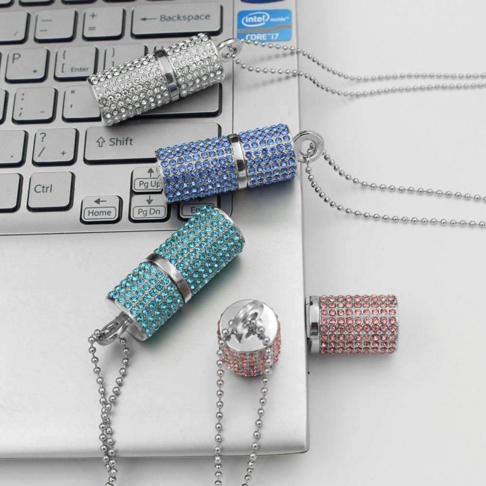 Feshionn IOBI accessories ON SALE - 8G Crystal Encrusted USB Flash Drive Memory Stick