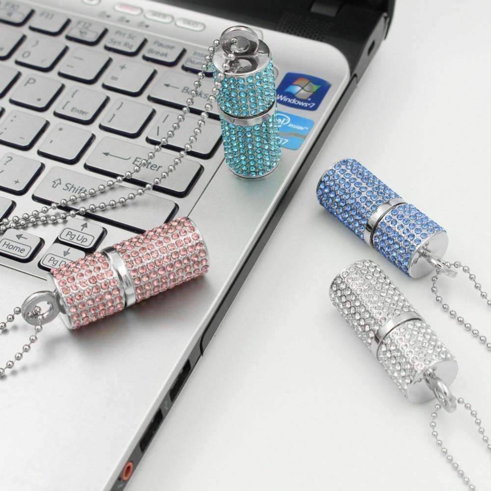 Feshionn IOBI accessories ON SALE - 8G Crystal Encrusted USB Flash Drive Memory Stick