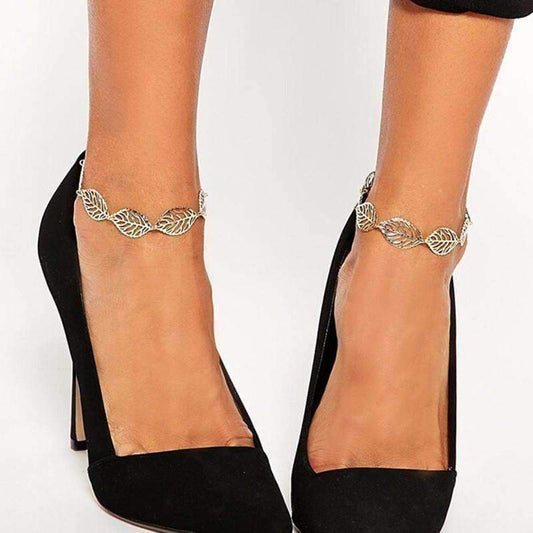 Feshionn IOBI Anklets Seasons of Beauty Leaf Cut Out Ankle Bracelet