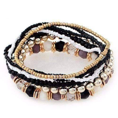 Feshionn IOBI bracelets Bohemian Beads Multi Layered Bracelet