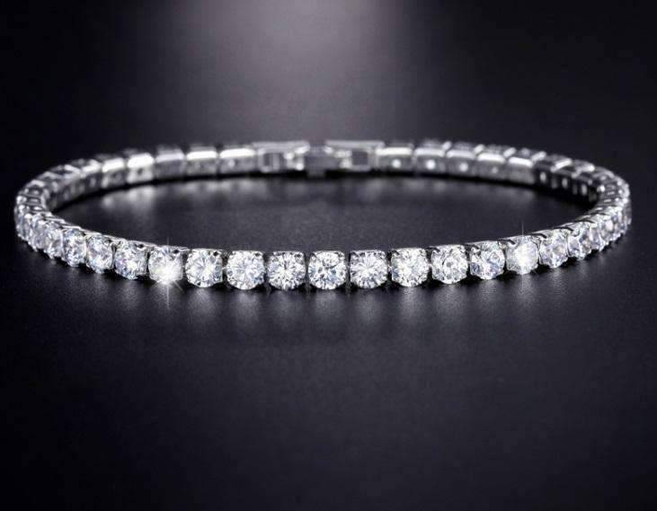 Feshionn IOBI bracelets ON SALE - Petite Luxe 4mm Swiss CZ Tennis Bracelet