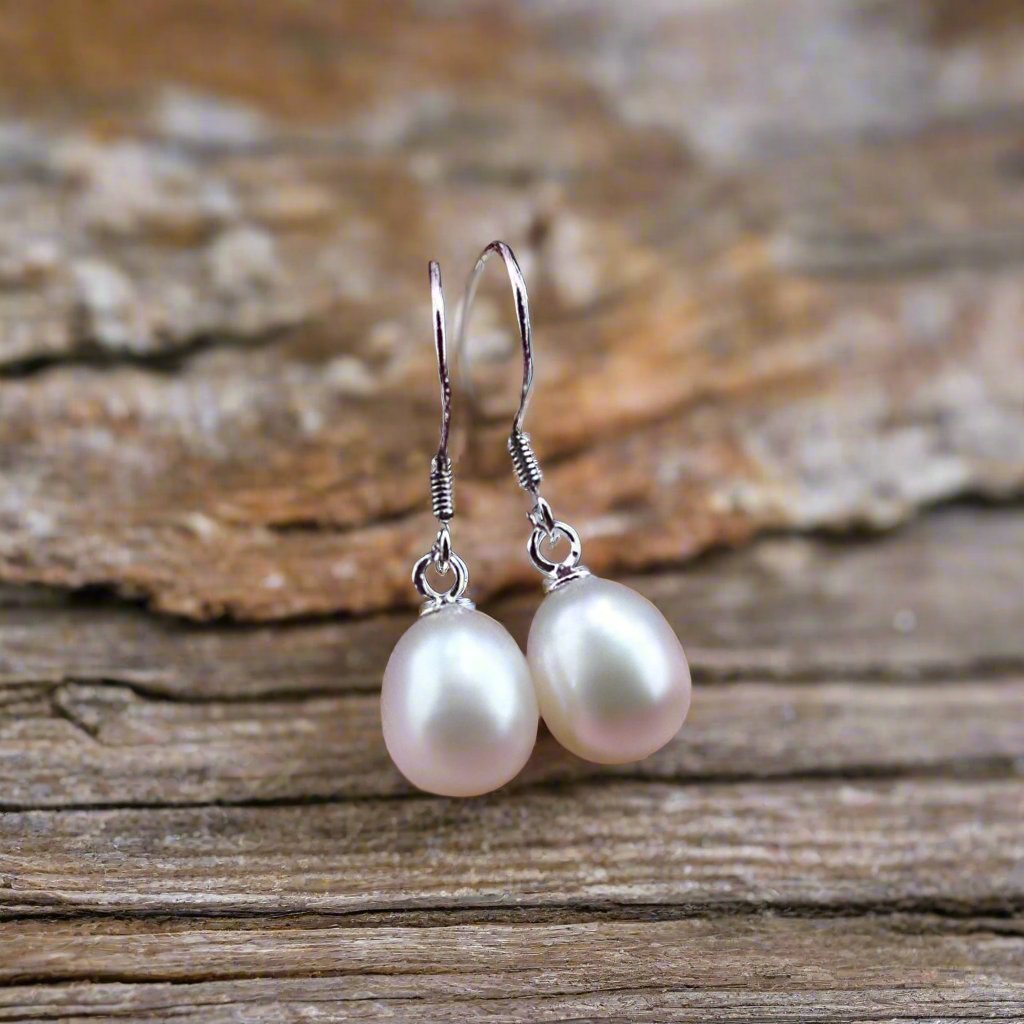 Feshionn IOBI Earrings Genuine Freshwater Pearl Drop Earrings