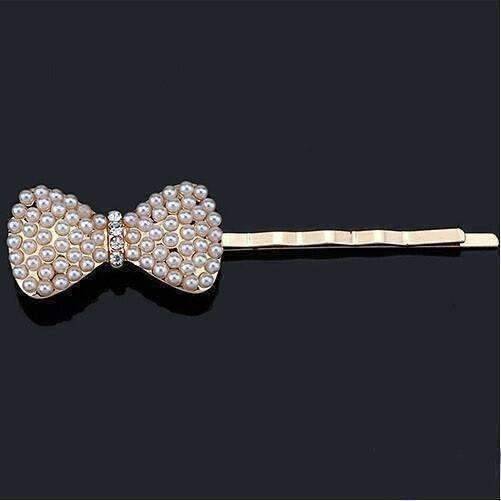 Feshionn IOBI Hair Jewelry Dainty Dress Up Pearl and Crystal Hair Pins