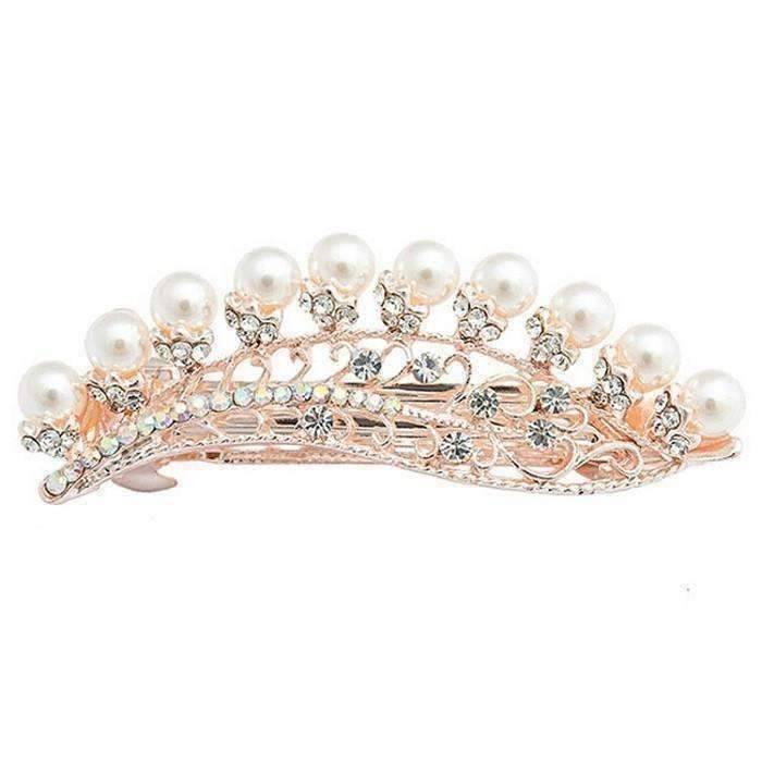 Feshionn IOBI Hair Jewelry Pearl Quill Elegance Crystal and Rhinestone Hair Clip Barrettes ~ Choose your style!