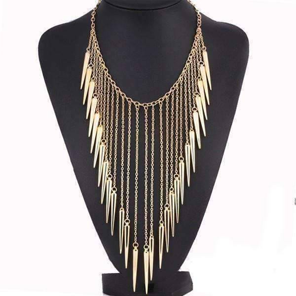 Feshionn IOBI Necklaces Gold Edgy Icicles Necklace