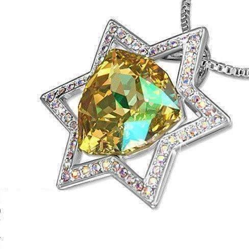 Feshionn IOBI Necklaces Mystique Champagne Star of David Necklace