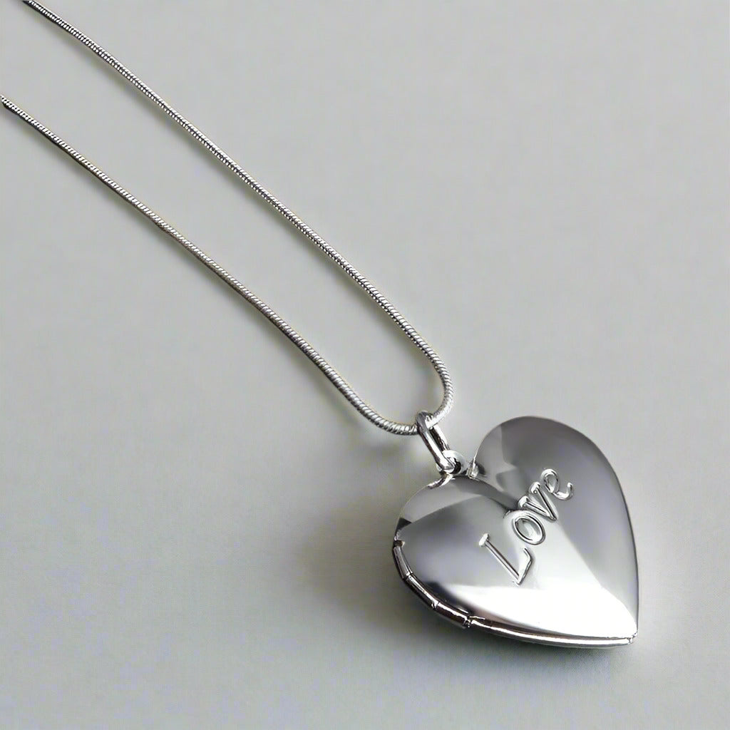 Feshionn IOBI Necklaces ON SALE - LOVE Sterling Silver Heart Locket Necklace