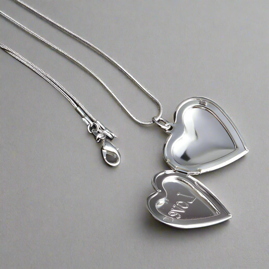 Feshionn IOBI Necklaces ON SALE - LOVE Sterling Silver Heart Locket Necklace