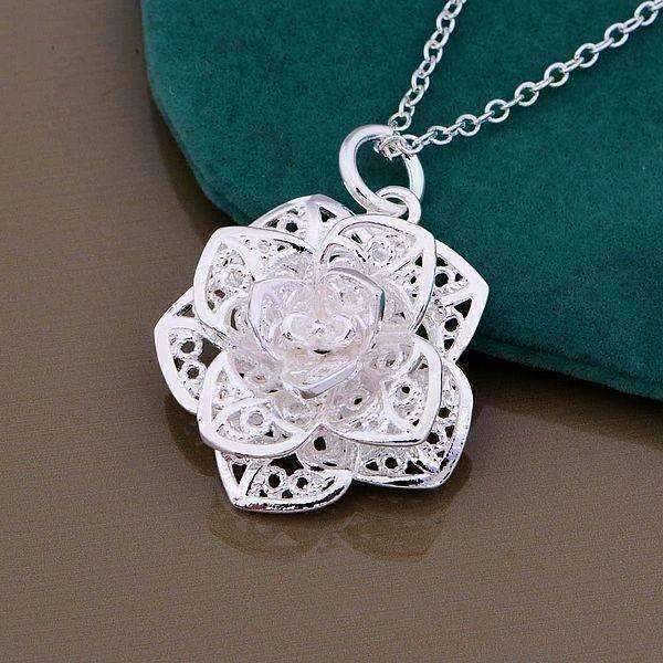 Feshionn IOBI Necklaces ON SALE - Silver Lotus Flower Necklace