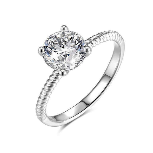 Feshionn IOBI Rings 7 / Platinum Désirée 1.25CT Round Cut Solitaire IOBI Cultured Diamond Ring