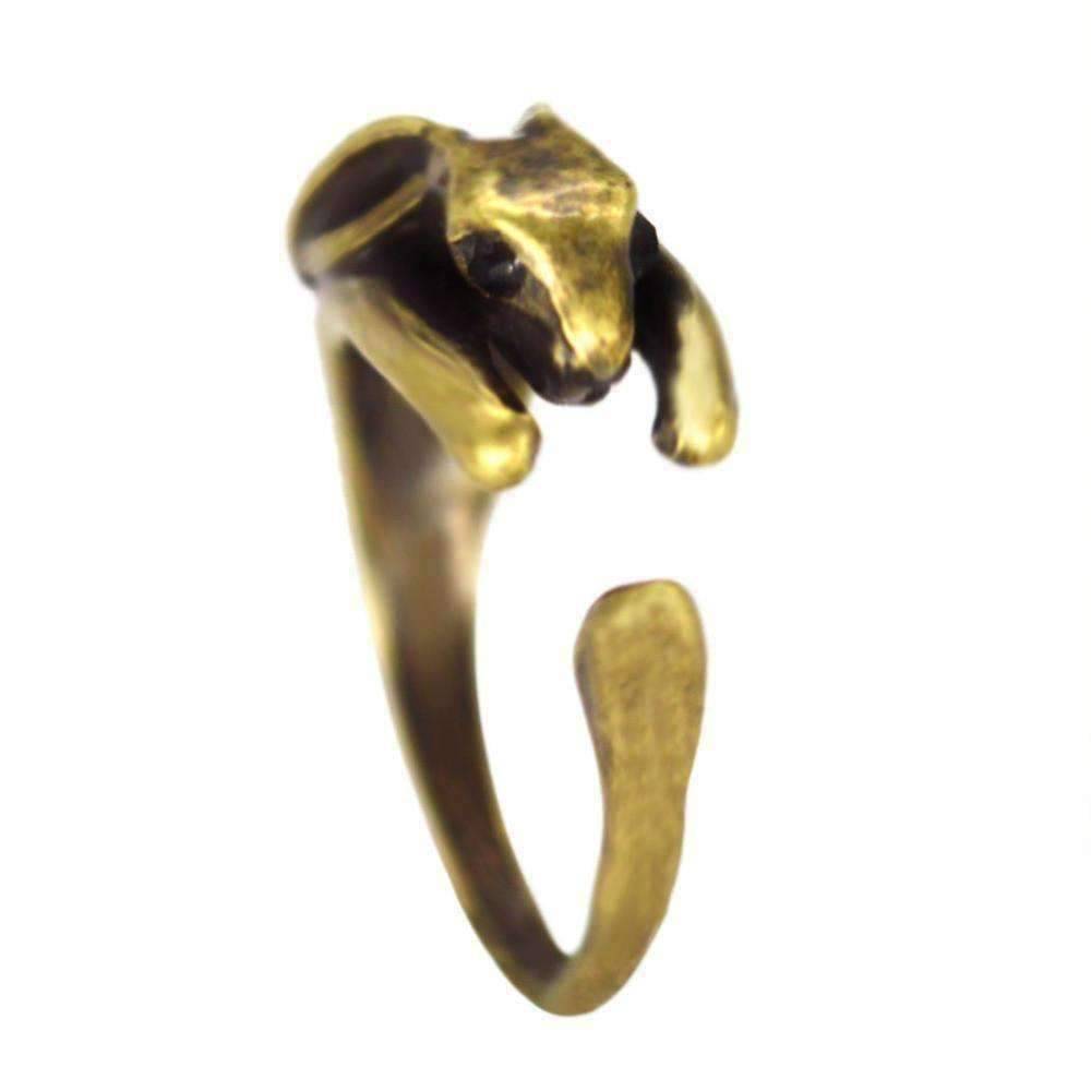 Feshionn IOBI Rings Bronze Cuddly Bunny Adjustable Wrap Ring