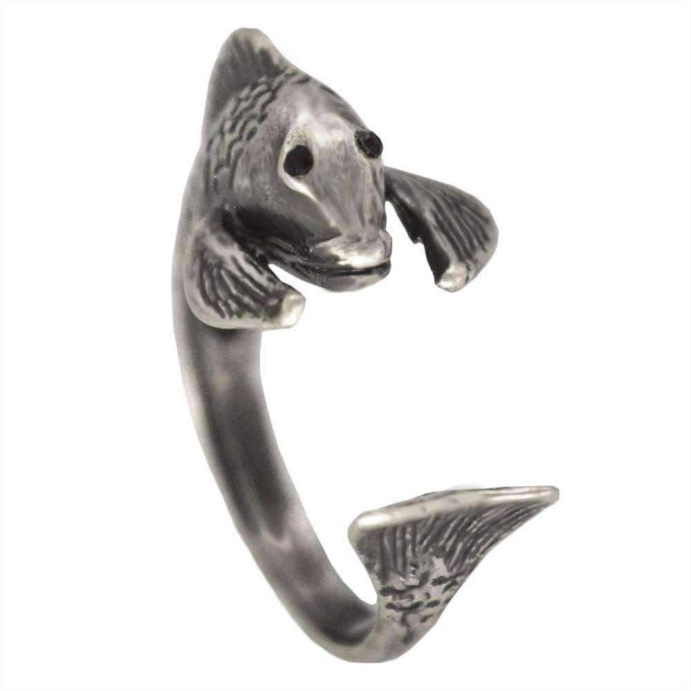 Feshionn IOBI Rings Fish Friend Adjustable Animal Wrap Ring