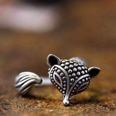 Feshionn IOBI Rings Foxy Lady Adjustable Fox Animal Wrap Ring