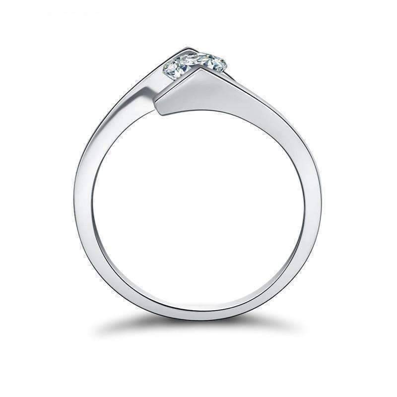 Feshionn IOBI Rings Mia .05CT Tension Set Bypass IOBI Cultured Diamond Ring