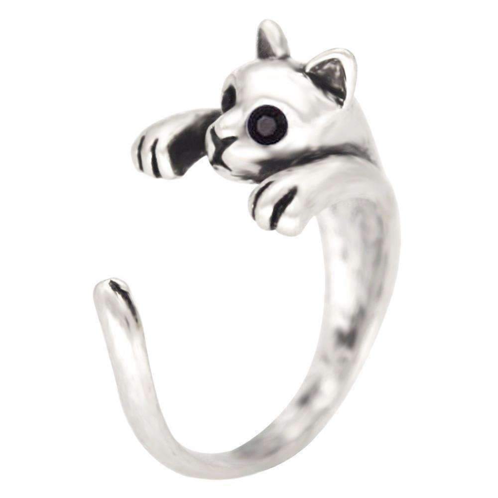 Feshionn IOBI Rings Purr-fect Kitten Adjustable Animal Wrap Ring