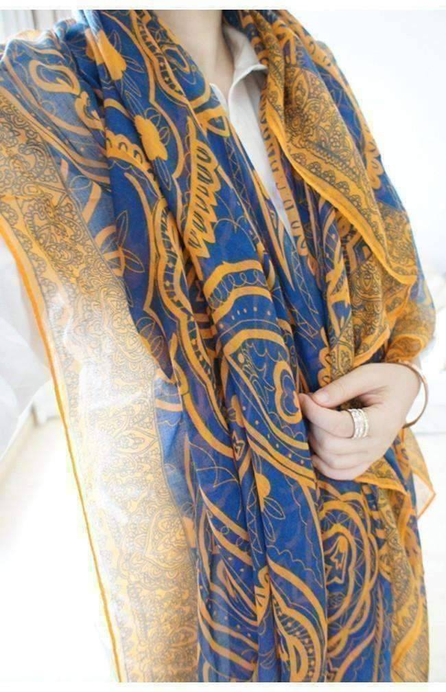 Feshionn IOBI Scarf Vibrant Paisley Wrap Scarf